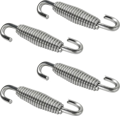 Motorcycle Exhaust 2" Stainless Steel Muffler Springs 4-Pack for $3 + free shipping w/ Prime