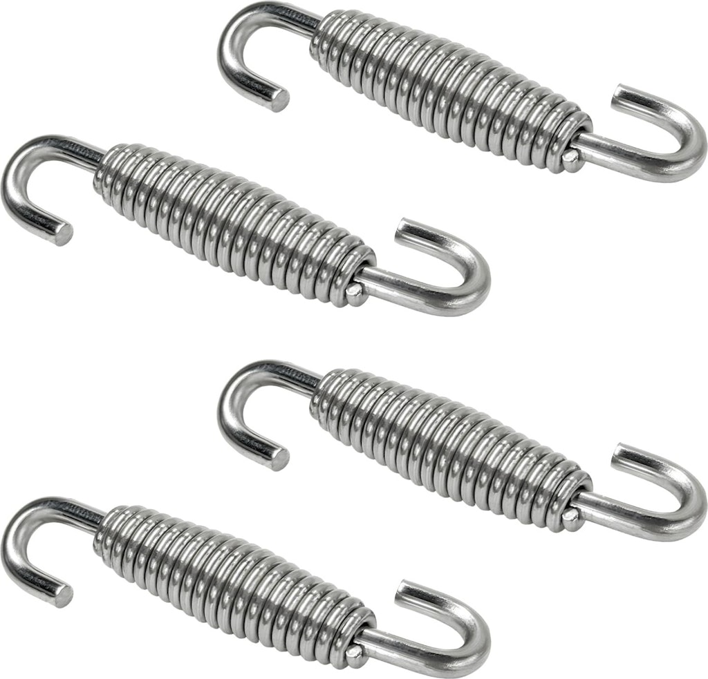 Motorcycle Exhaust 2" Stainless Steel Muffler Springs 4-Pack: $3 Motorcycle Exhaust 2" Stainless Steel Muffler Springs 4-Pack: $3