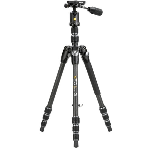 Vanguard VEO 3T 204CBP Carbon Fiber 4-in-1 Travel Tripod w/ VEO 2 BP-45T Ball/Pan Head & Bluetooth Remote: $120