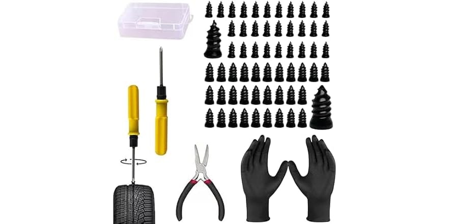 Vipfit 40-Piece Tire Repair Nail Kit: $6.99 Vipfit 40-Piece Tire Repair Nail Kit: $6.99
