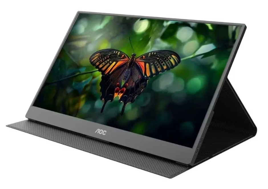 Certified Refurb AOC 15.6" 1080p Portable Monitor: $36