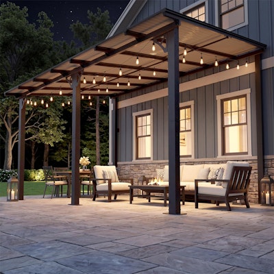 Aoxun 14x10-Foot Lean-to Gazebo Pergola for $400 + free shipping