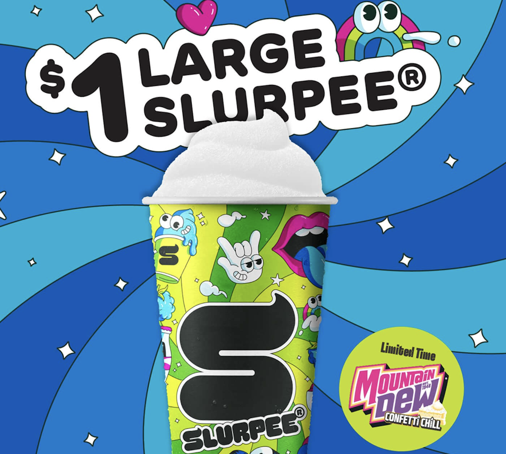 7-Eleven Large Slurpee: Free 7-Eleven Large Slurpee: Free