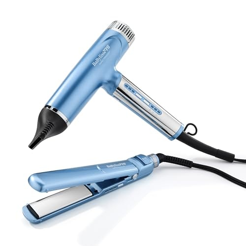 BaBylissPRO Nano Titanium Ionic Hair Dryer and 1-Inch Flat Iron Set: $175.99