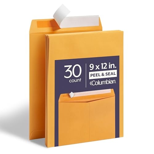 Columbian 9 x 12 Catalog Envelopes 30-Pack: $5.65 Columbian 9 x 12 Catalog Envelopes 30-Pack: $5.65