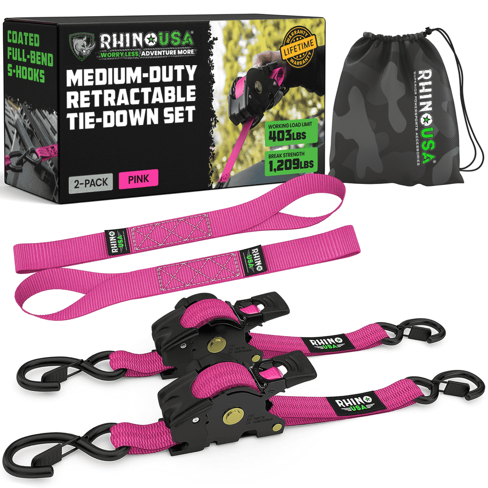 Rhino USA 1-Inch x 10-Foot Retractable Ratchet Straps 2-Pack: $34.90 Rhino USA 1-Inch x 10-Foot Retractable Ratchet Straps 2-Pack: $34.90