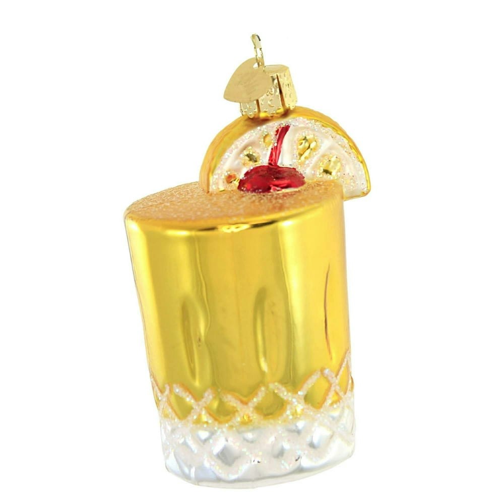 Old World Christmas Whiskey Sour Glass Ornament: $14.94 Old World Christmas Whiskey Sour Glass Ornament: $14.94