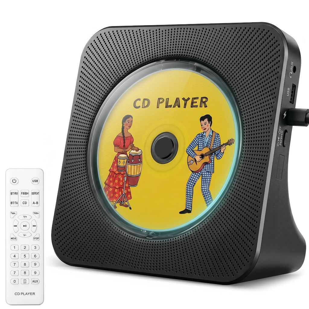 Gueray Portable Bluetooth Desktop CD Player: $30 w/ Prime Gueray Portable Bluetooth Desktop CD Player: $30 w/ Prime
