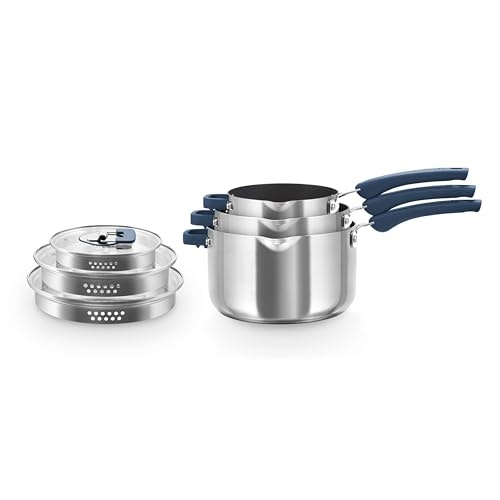 Zakarian by Dash TruPro Nonstick Stainless Steel Stacking Sauce Pan 6-Piece Set: $169.99 Zakarian by Dash TruPro Nonstick Stainless Steel Stacking Sauce Pan 6-Piece Set: $169.99