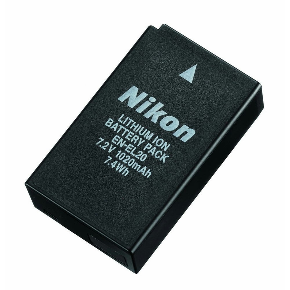 Nikon EN-EL20 1,020mAh Lithium-Ion Battery: $18.99 Nikon EN-EL20 1,020mAh Lithium-Ion Battery: $18.99