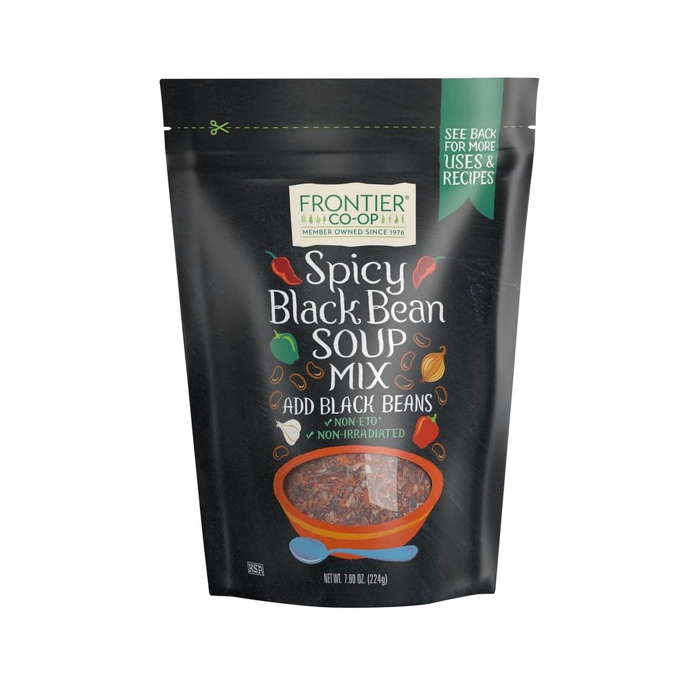 Frontier Co-op Spicy Black Bean Soup Mix 7.9-oz.: $8.39 Frontier Co-op Spicy Black Bean Soup Mix 7.9-oz.: $8.39