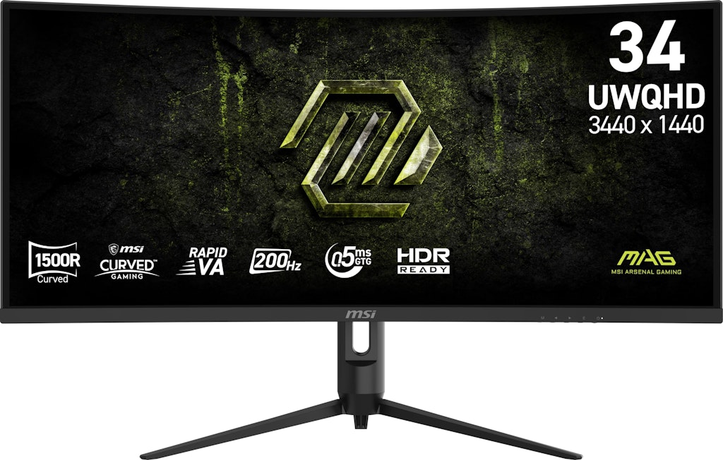 msi MAG 342CQRF E20 34" Curved Monitor: $250