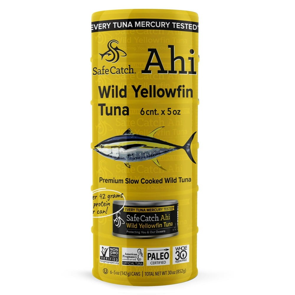 Safe Catch Ahi Wild Yellowfin Tuna 5-oz. Cans 6-Pack: $22.95 Safe Catch Ahi Wild Yellowfin Tuna 5-oz. Cans 6-Pack: $22.95