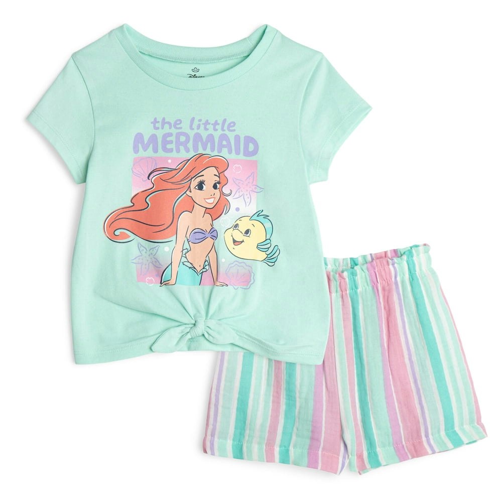 Disney Princess The Little Mermaid Ariel T-Shirt and Shorts Outfit Set: $19.99 Disney Princess The Little Mermaid Ariel T-Shirt and Shorts Outfit Set: $19.99
