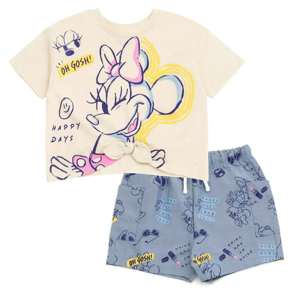 Disney Minnie Mouse Toddler Girls' 2-Piece Top and Shorts Set: $14.99 Disney Minnie Mouse Toddler Girls' 2-Piece Top and Shorts Set: $14.99