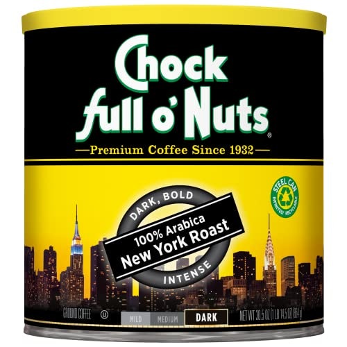 Chock Full o' Nuts New York Roast Ground Coffee 30.5-oz Can: $9 Chock Full o' Nuts New York Roast Ground Coffee 30.5-oz Can: $9