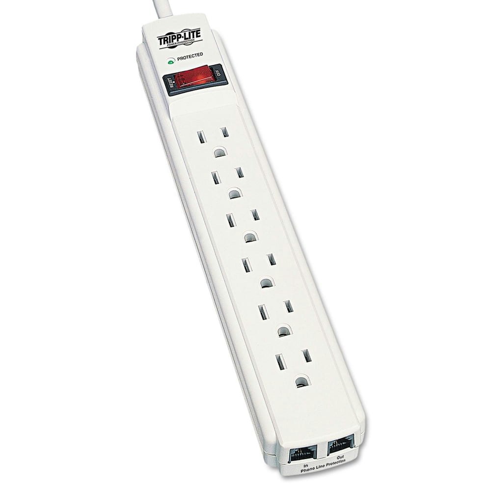 Tripp Lite TRPTLP604TEL AC and Phone Line Surge Suppressor: $18.47
