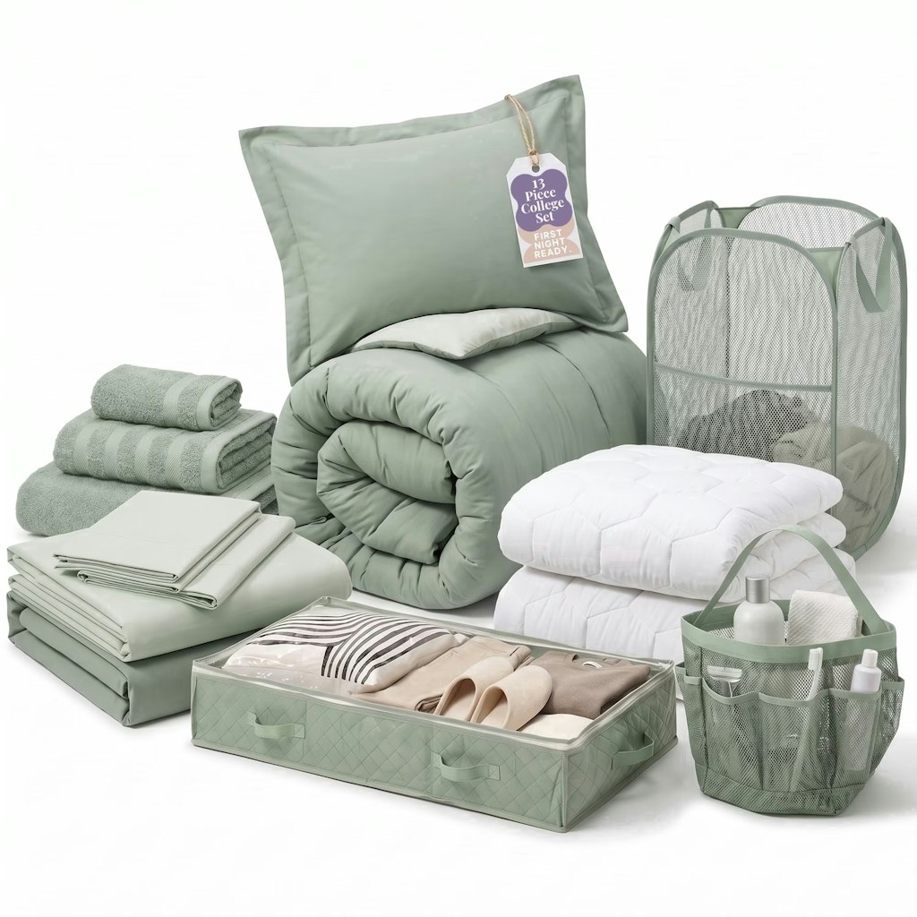 Virtu Twin XL Complete Dorm Bedding Set: $65