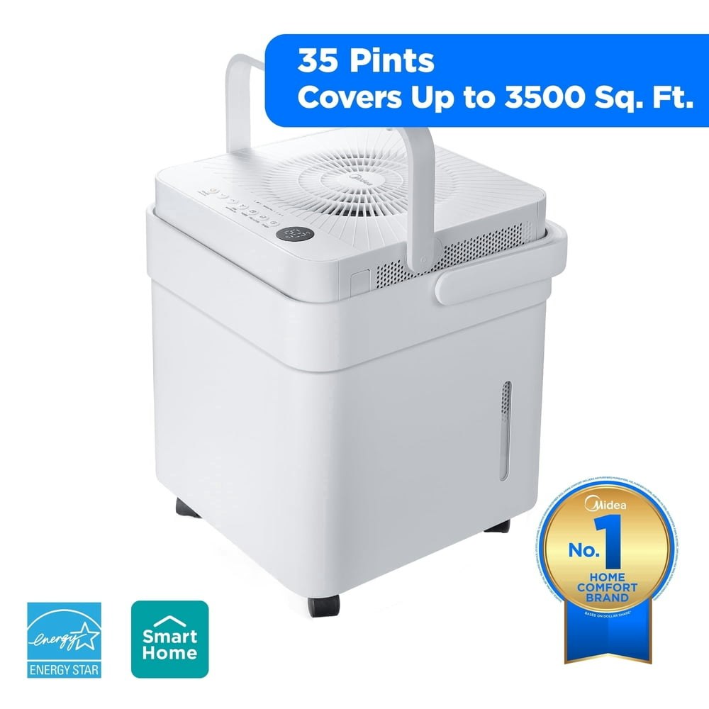 Midea Cube 35-Pint 3,000 Sq. Ft. Dehumidifier: $219.99 Midea Cube 35-Pint 3,000 Sq. Ft. Dehumidifier: $219.99
