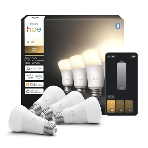 Philips Hue A19 Warm White LED Bulb 4-Pack: $39.98 Philips Hue A19 Warm White LED Bulb 4-Pack: $39.98
