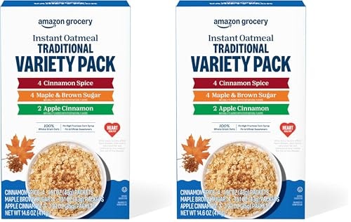 Amazon Grocery Traditional Variety Instant Oatmeal 10-Count 2-Pack: $4.16 Amazon Grocery Traditional Variety Instant Oatmeal 10-Count 2-Pack: $4.16