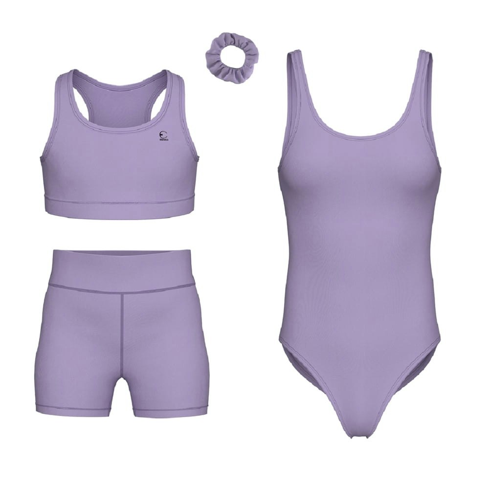 Essenclo Girls Gymnastics Leotard and Shorts 4-Piece Set: $19.99