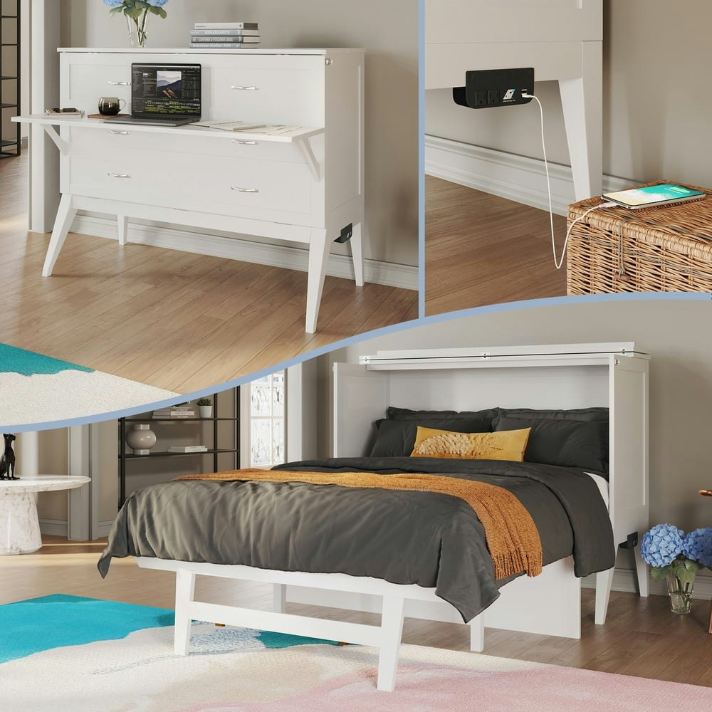 AFI Northampton Full Wood Murphy Bed Desk with 6-Inch Mattress: $1,208.24 AFI Northampton Full Wood Murphy Bed Desk with 6-Inch Mattress: $1,208.24