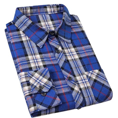Cromoncent Men's Plaid Flannel Long Sleeve Button Down Shirt: $21.24 Cromoncent Men's Plaid Flannel Long Sleeve Button Down Shirt: $21.24