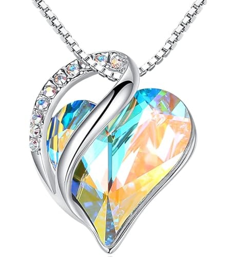 Leafael Infinity Love Birthstone Heart Pendant Necklace: $34.99 Leafael Infinity Love Birthstone Heart Pendant Necklace: $34.99