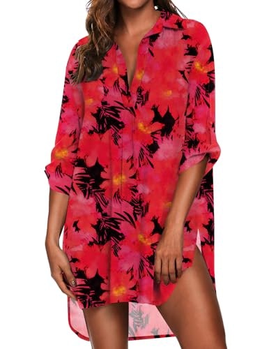 Ekouaer Women's Swimsuit Coverup Beach Dress: $23.79