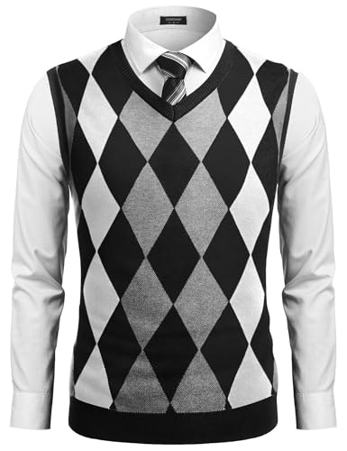 Coofandy Men's Slim Fit V-Neck Knit Sweater Vest: $19.99 Coofandy Men's Slim Fit V-Neck Knit Sweater Vest: $19.99