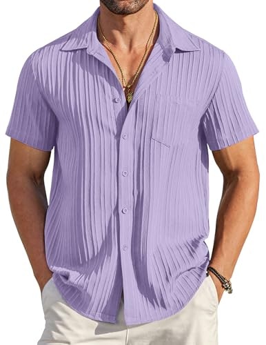 Coofandy Men's Linen Short Sleeve Button Down Shirt: $18.98 Coofandy Men's Linen Short Sleeve Button Down Shirt: $18.98