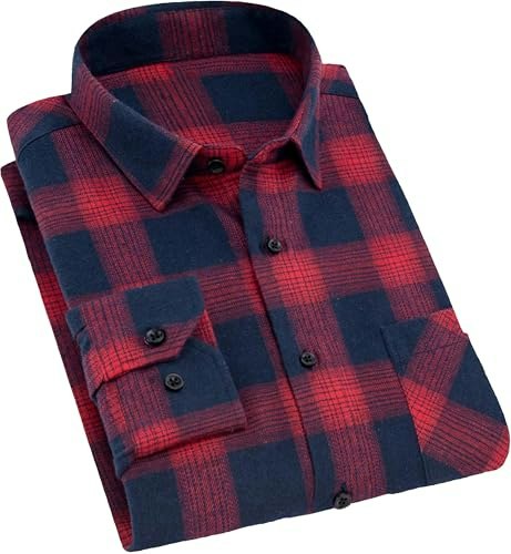 Cromoncent Men's Plaid Flannel Long Sleeve Button Down Shirt: $19.53 Cromoncent Men's Plaid Flannel Long Sleeve Button Down Shirt: $19.53
