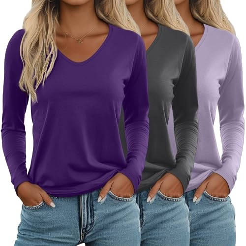 Ficerd Women's Long Sleeve T-Shirt 3-Pack: $33.14 Ficerd Women's Long Sleeve T-Shirt 3-Pack: $33.14