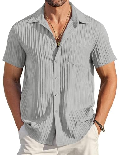Coofandy Men's Casual Short Sleeve Button Down Shirt: $18.98 Coofandy Men's Casual Short Sleeve Button Down Shirt: $18.98