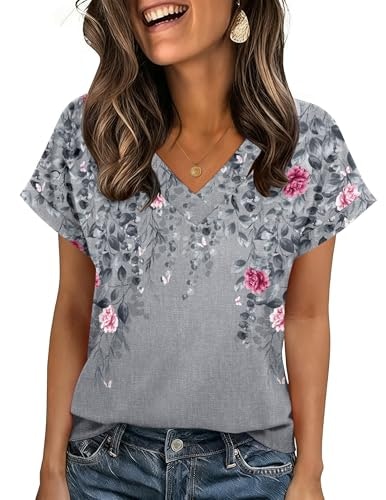Zeagoo Women's V-Neck Boho Blouse: $11.02