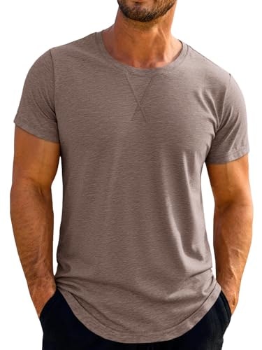 Runcati Men's Crew Neck Short Sleeve T-Shirt: $9.98