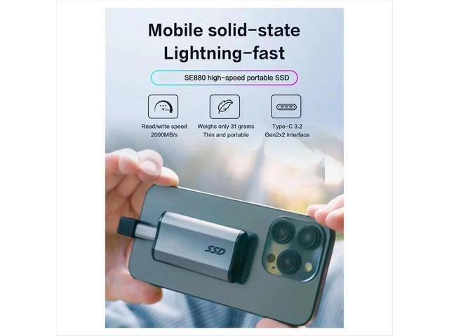 Elite SE880 1TB USB 3.2 Type-C External SSD: $250.52 Elite SE880 1TB USB 3.2 Type-C External SSD: $250.52