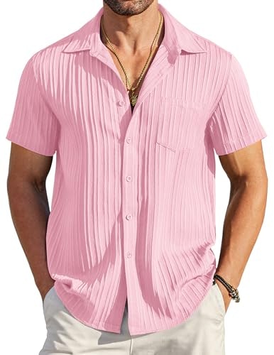 Coofandy Men's Linen Short Sleeve Button Down Shirt: $18.97 Coofandy Men's Linen Short Sleeve Button Down Shirt: $18.97