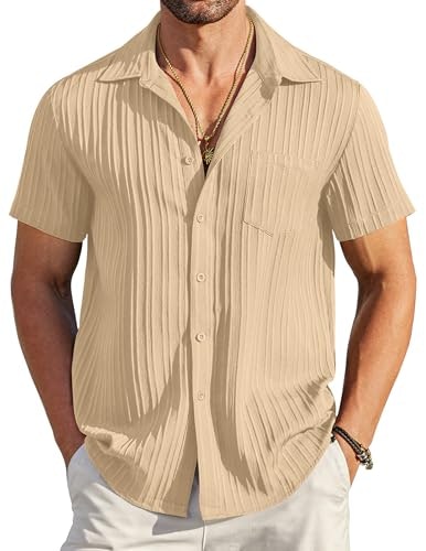 Coofandy Men's Short Sleeve Linen Button Down Shirt: $19.98 Coofandy Men's Short Sleeve Linen Button Down Shirt: $19.98