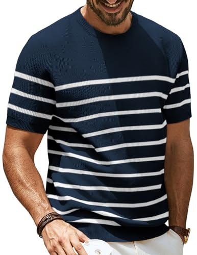PJ Paul Jones Men's Knit Striped Short Sleeve T-Shirt: $25.48 PJ Paul Jones Men's Knit Striped Short Sleeve T-Shirt: $25.48