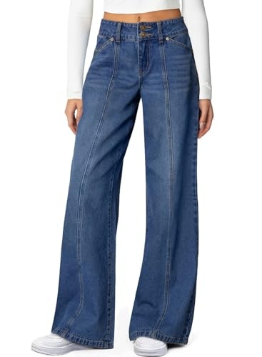 Sidefeel Women's Wide Leg Stretchy Jeans: $26.76 Sidefeel Women's Wide Leg Stretchy Jeans: $26.76