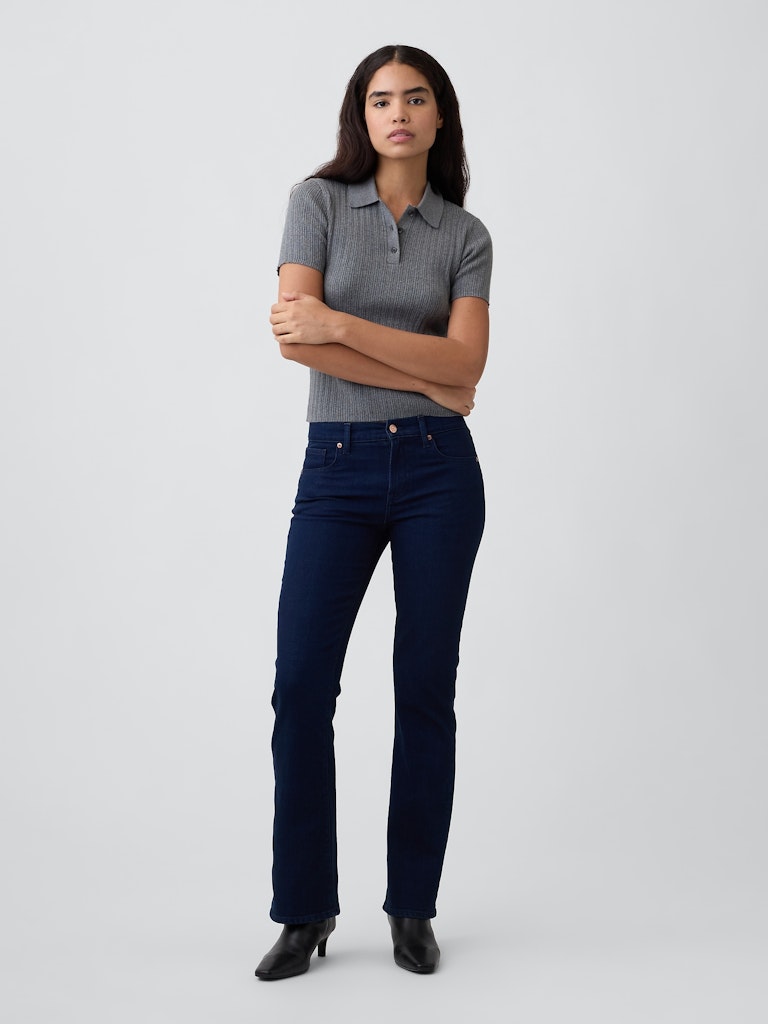Mid Rise Bootcut Jeans: $39.99