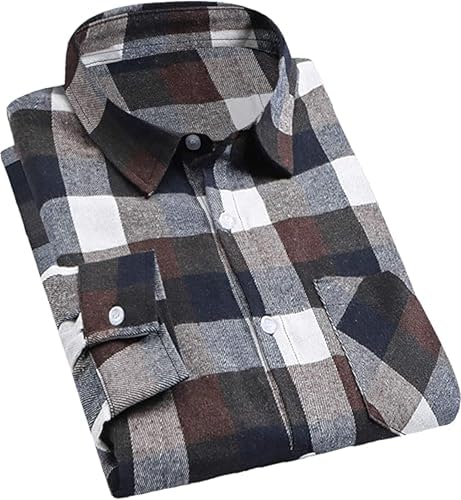 Cromoncent Men's Plaid Flannel Long Sleeve Shirt: $19.53 Cromoncent Men's Plaid Flannel Long Sleeve Shirt: $19.53