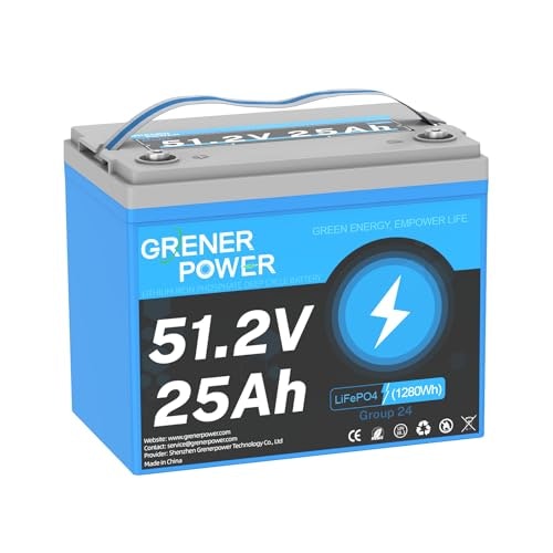 Grenerpower 48V 25Ah LiFePO4 Lithium Battery: $209.49 Grenerpower 48V 25Ah LiFePO4 Lithium Battery: $209.49