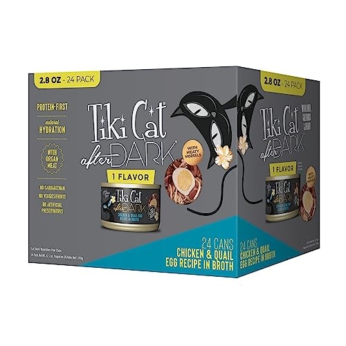 Tiki Cat After Dark Chicken & Quail Egg Wet Cat Food 24-Pack: $49.98 Tiki Cat After Dark Chicken & Quail Egg Wet Cat Food 24-Pack: $49.98