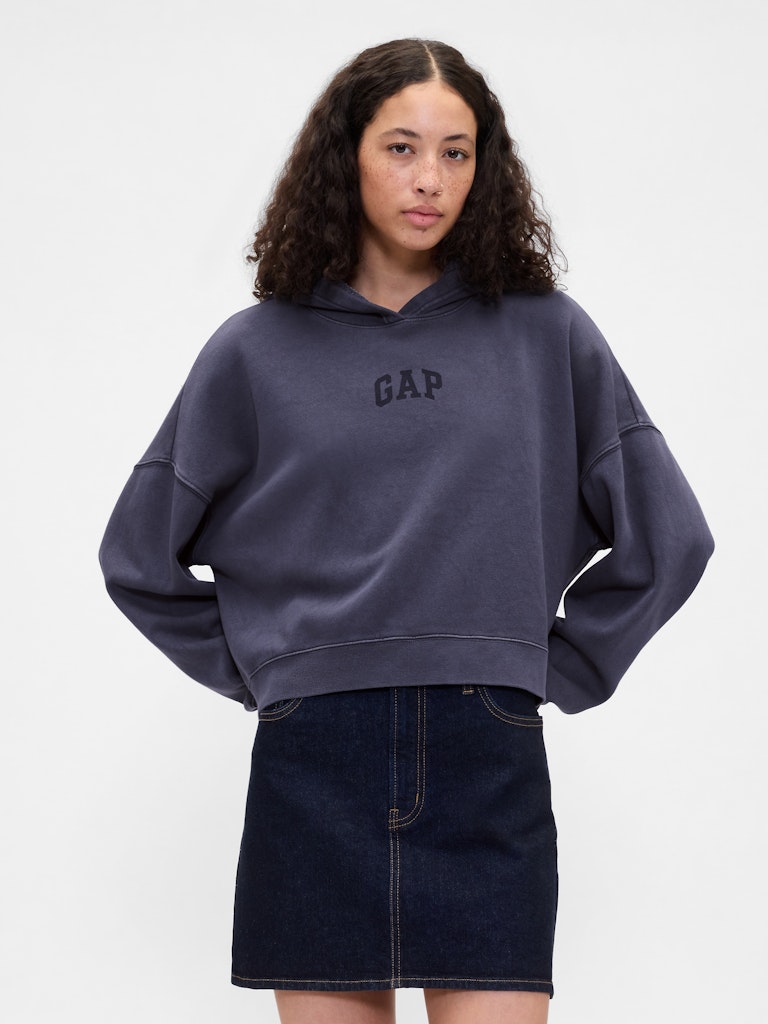 Gap Mini-Logo Cropped Hoodie: $34.99