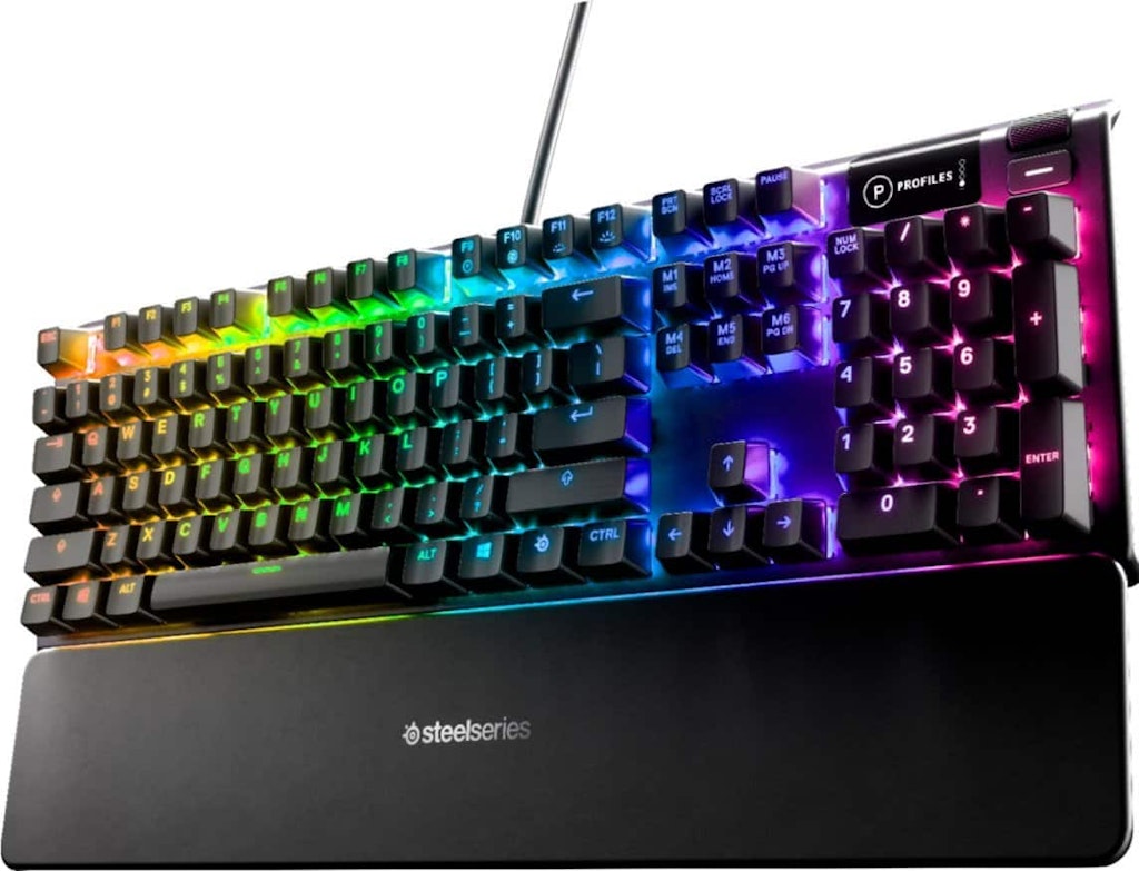 SteelSeries Apex 5 Full-Size Wired Mechanical Hybrid Gaming Keyboard: $99.99