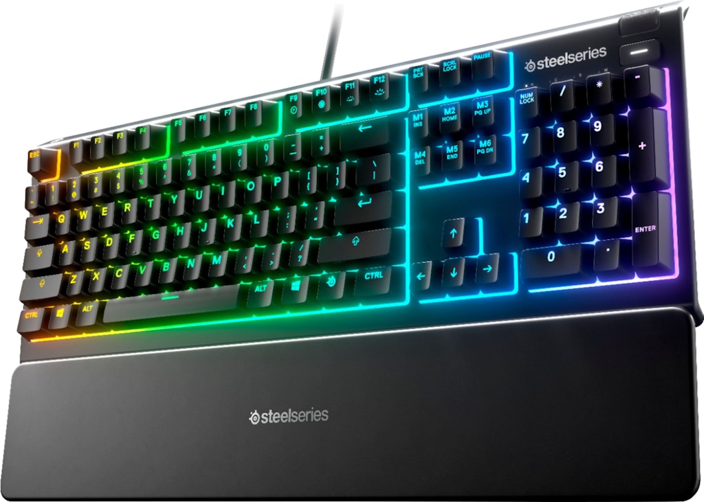 SteelSeries Apex 3 Wired Membrane Gaming Keyboard: $49.99