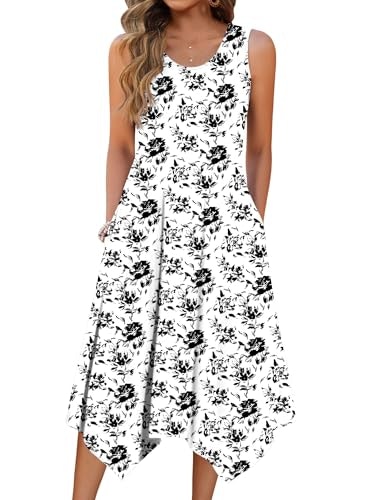 Zeagoo Women's Casual Sleeveless Midi Sundress: $28.04